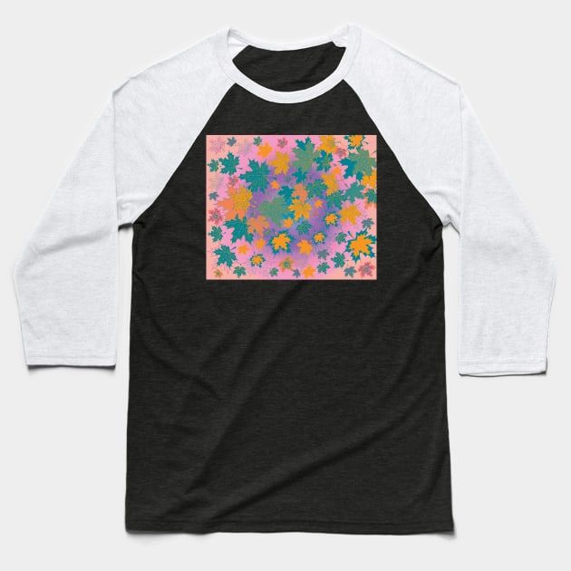 Autumn Maple leaf drop Nature Beauty Baseball T-Shirt by JeLoTall